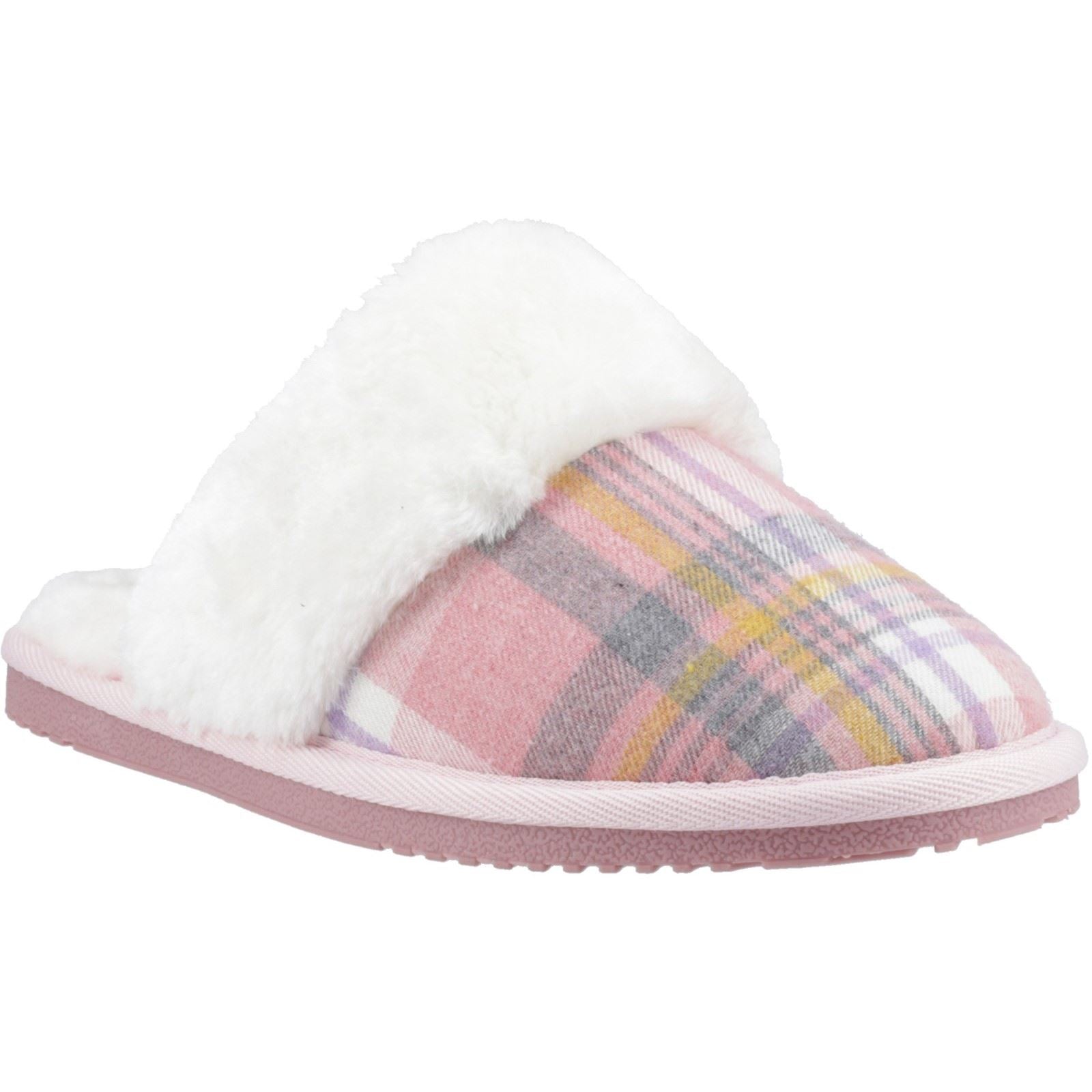 Hush Puppies Arianna Chaussons Roses Pour Femme En Textile