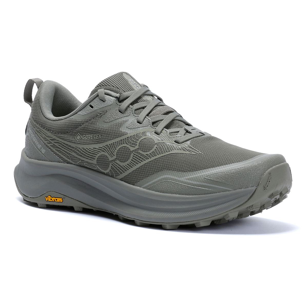 Saucony Peregrine 16 GTX Baskets Vertes Pour Hommes