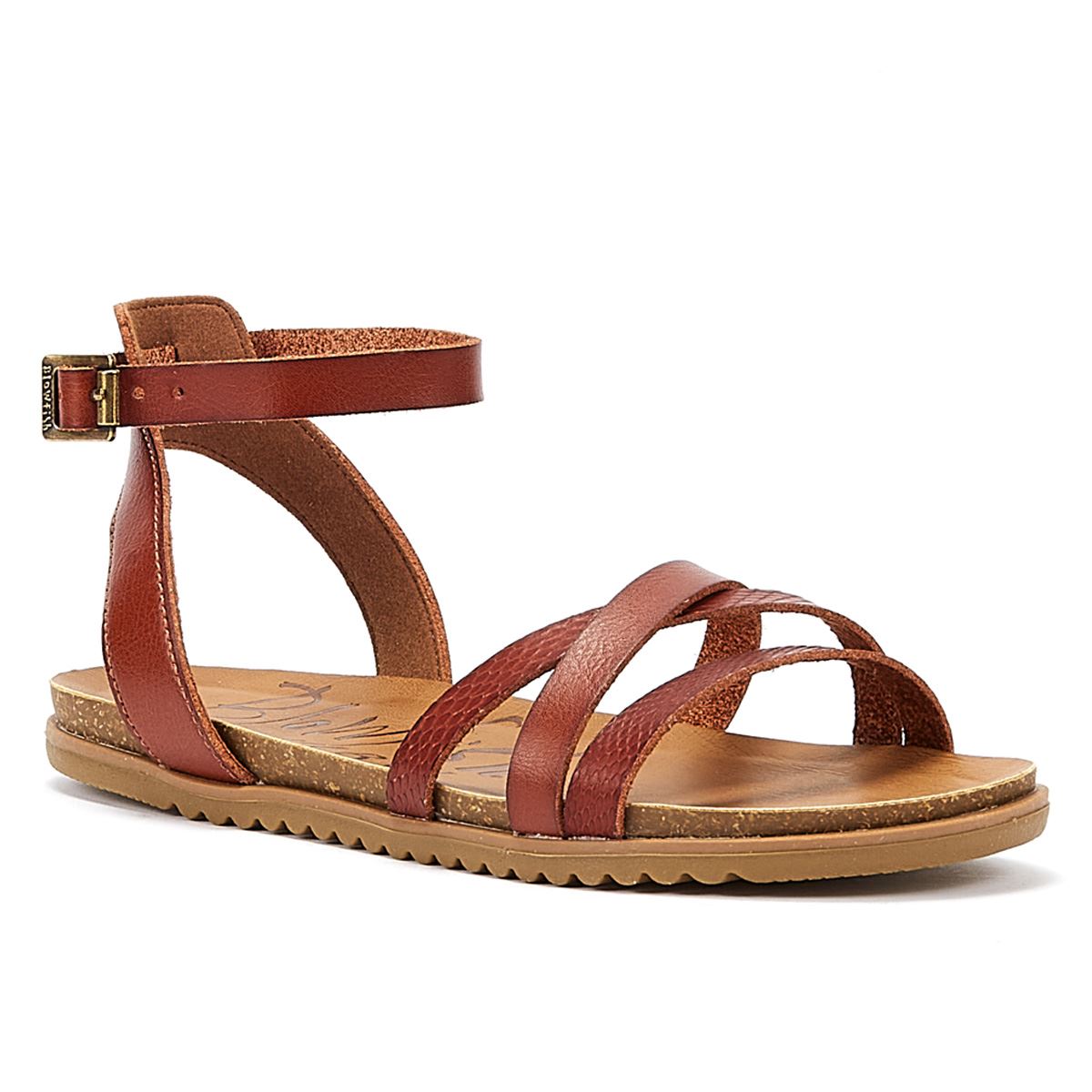 Blowfish Malibu Maylie Wood Dyecut Sandales pour femmes Marron