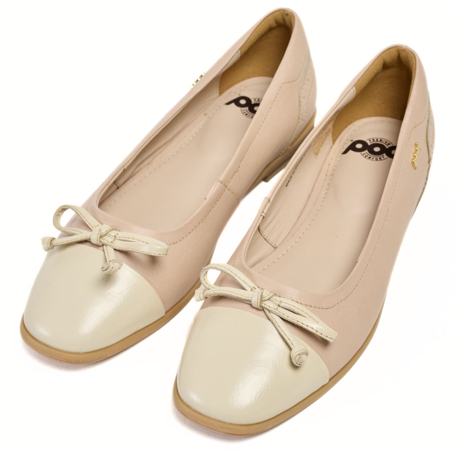 Pod Priya Flats En Cuir Pour Femmes, Rose