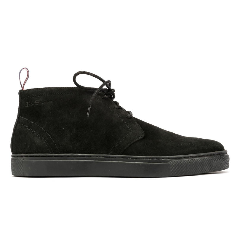 Ben Sherman Parka Bottes Noires En Daim Pour Hommes
