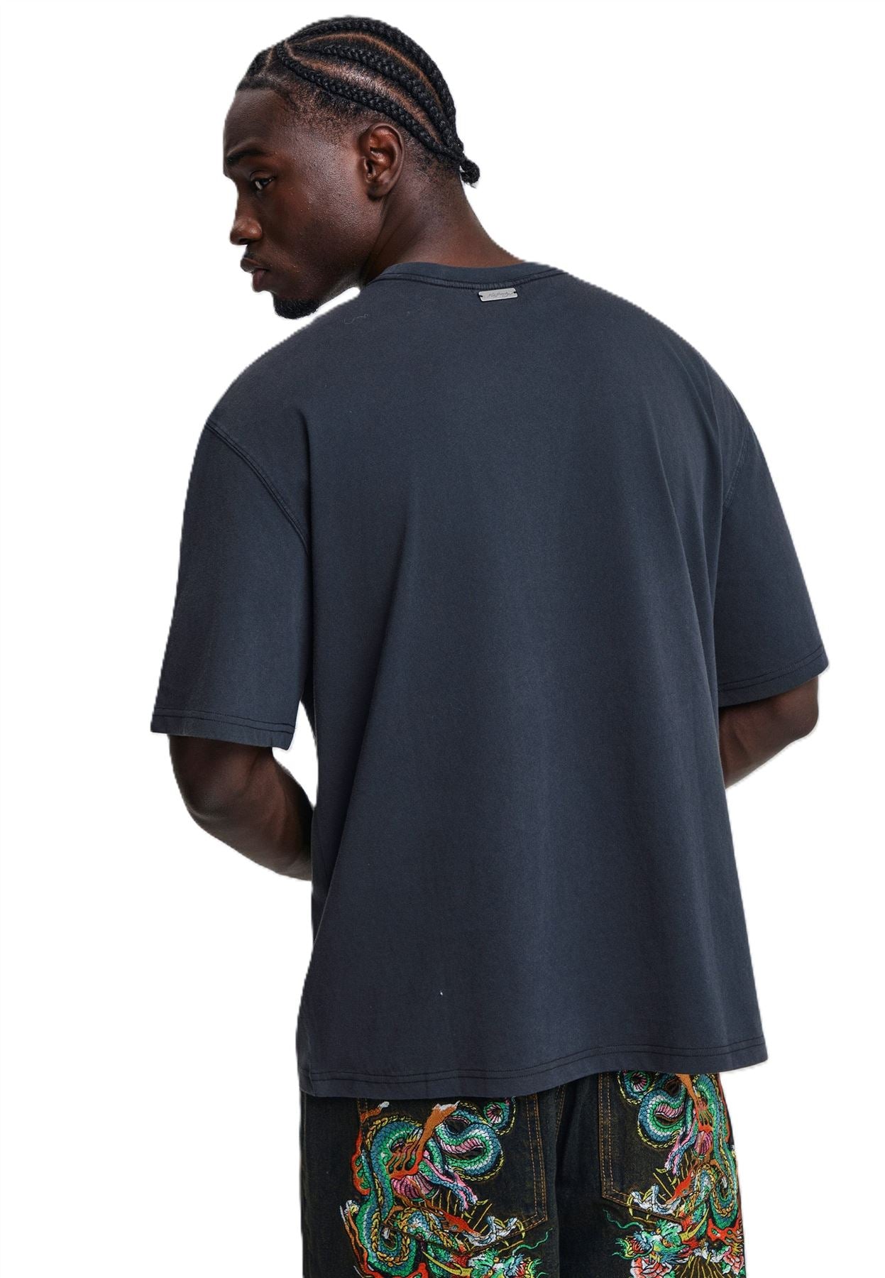 Ed Hardy When I Cared Graphic Relaxed T-Shirts Noirs Pour Hommes