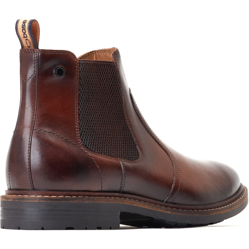 Base London Bloom Bottes En Cuir Brûlé Marron Pour Homme