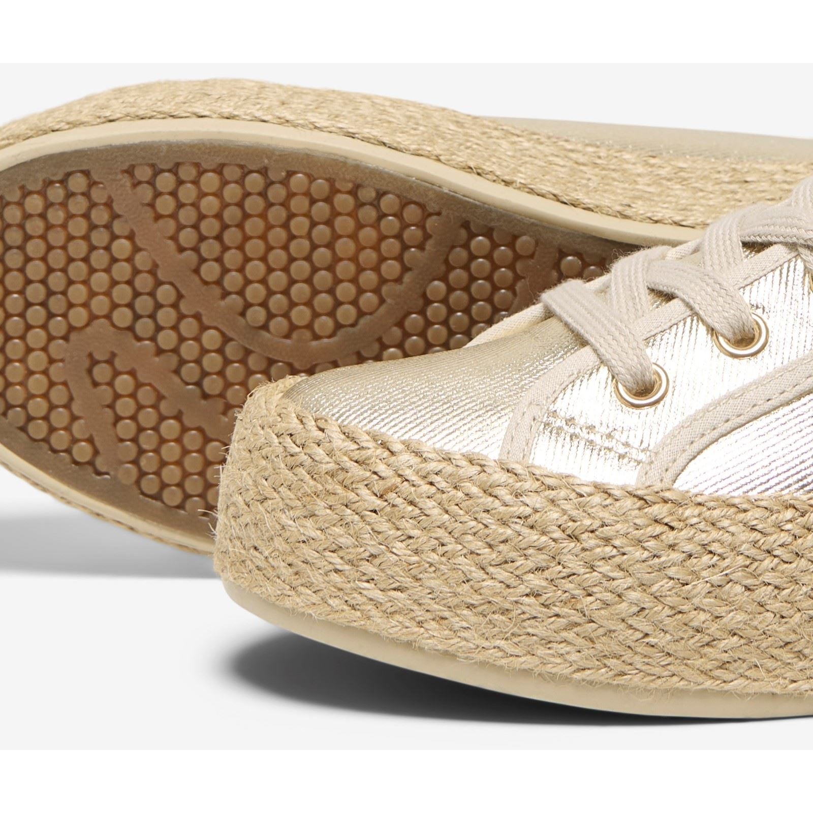 ONLY IDA 1 Chaussures De Sport Dorées En Coton Pour Femmes