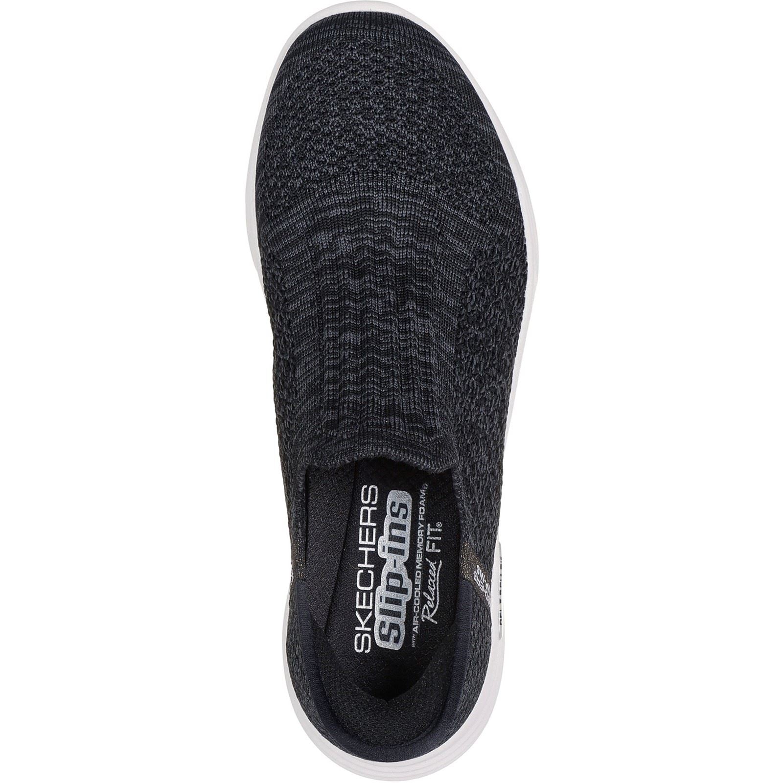 Skechers Relaxed Fit Sport Baskets Noires Pour Femmes En Synthétique