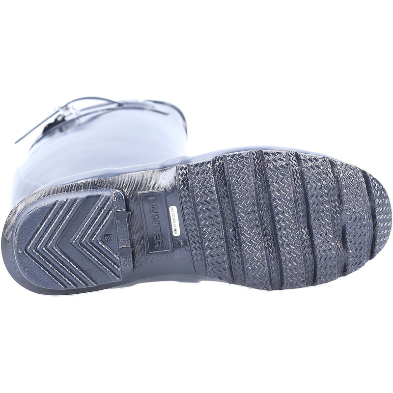 Hunter Original Tall Gloss Bottes En Caoutchouc Bleu Marine Pour Femme