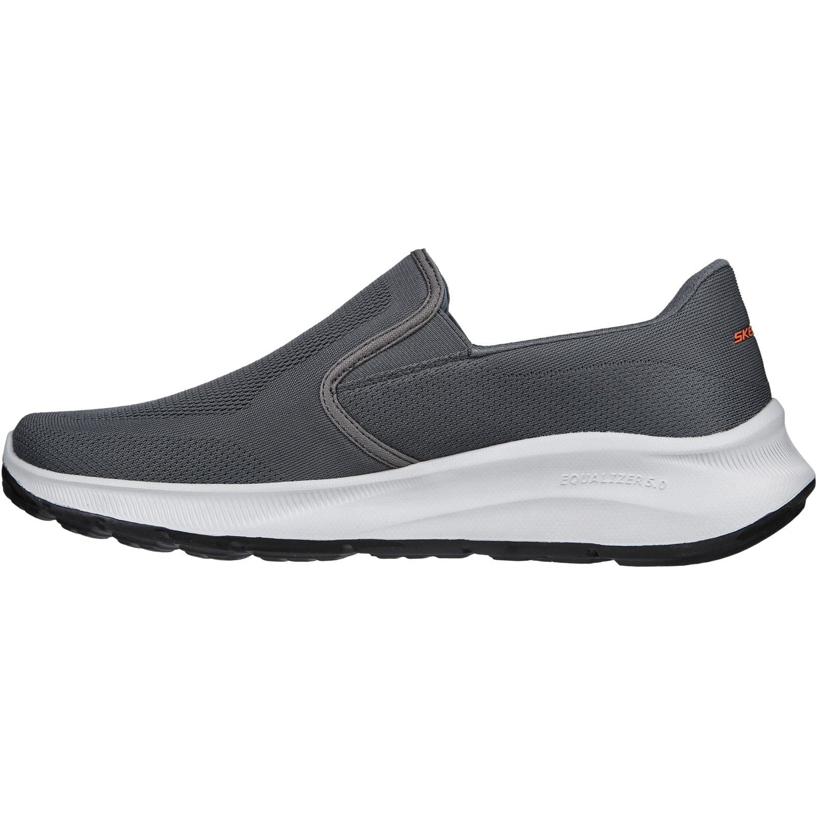 Skechers Equalizer 5.0 Grand Legacy Baskets Pour Homme En Toile De Couleur Anthracite