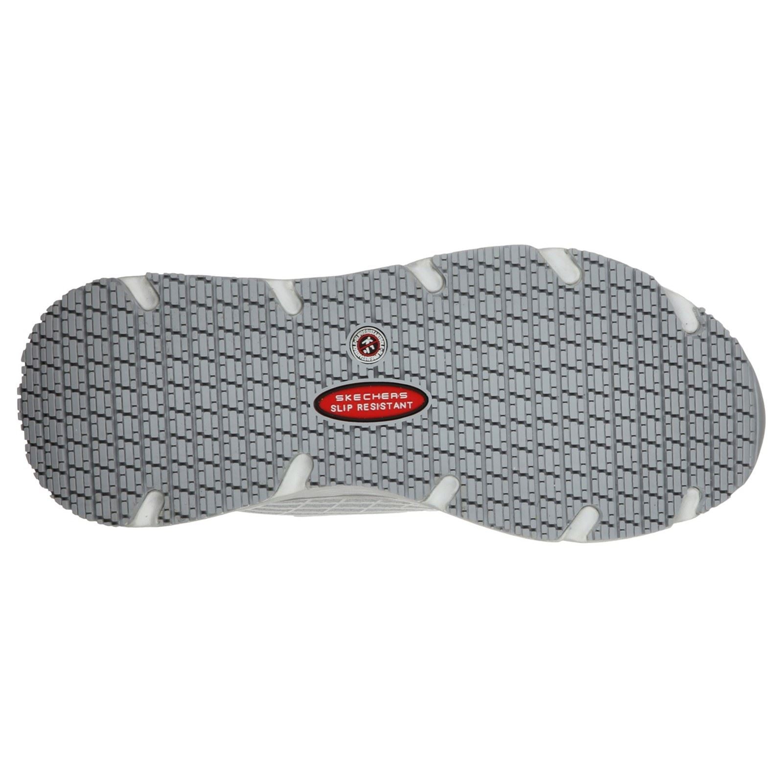 Skechers Workwear Max Cushioning Elite Sr Baskets De Sécurité Blanches Pour Femmes En Textile
