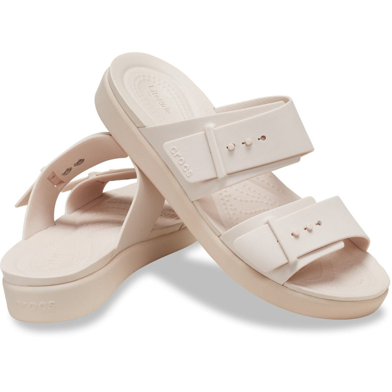 Crocs Brooklyn Buckle Sandales Quartz Pour Femmes