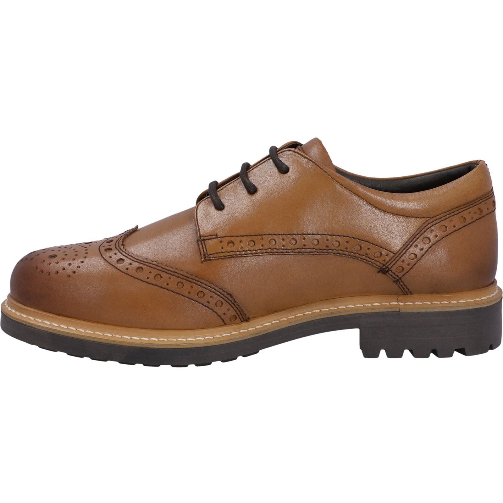 Hunter Cawdor Chaussures Brogues En Cuir Pour Hommes, Couleur Fauve
