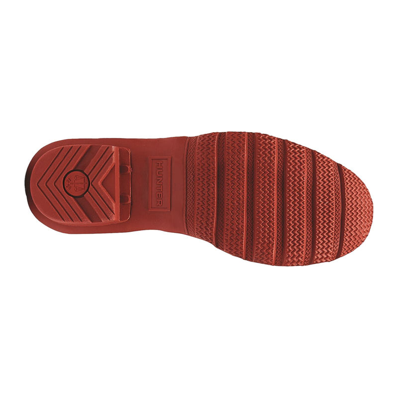 Hunter Original Tall Bottes En Caoutchouc Rouges Pour Femmes Style Militaire.