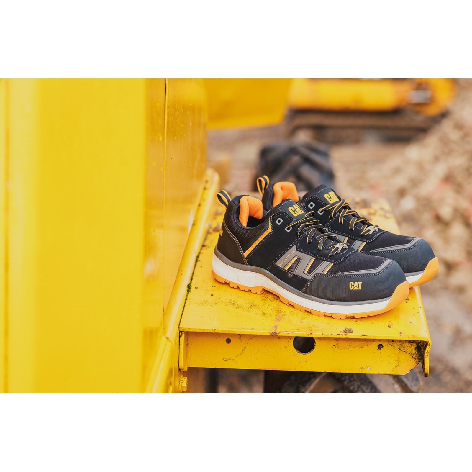 Caterpillar Baskets De Sécurité En Textile Orange Accelerate S3