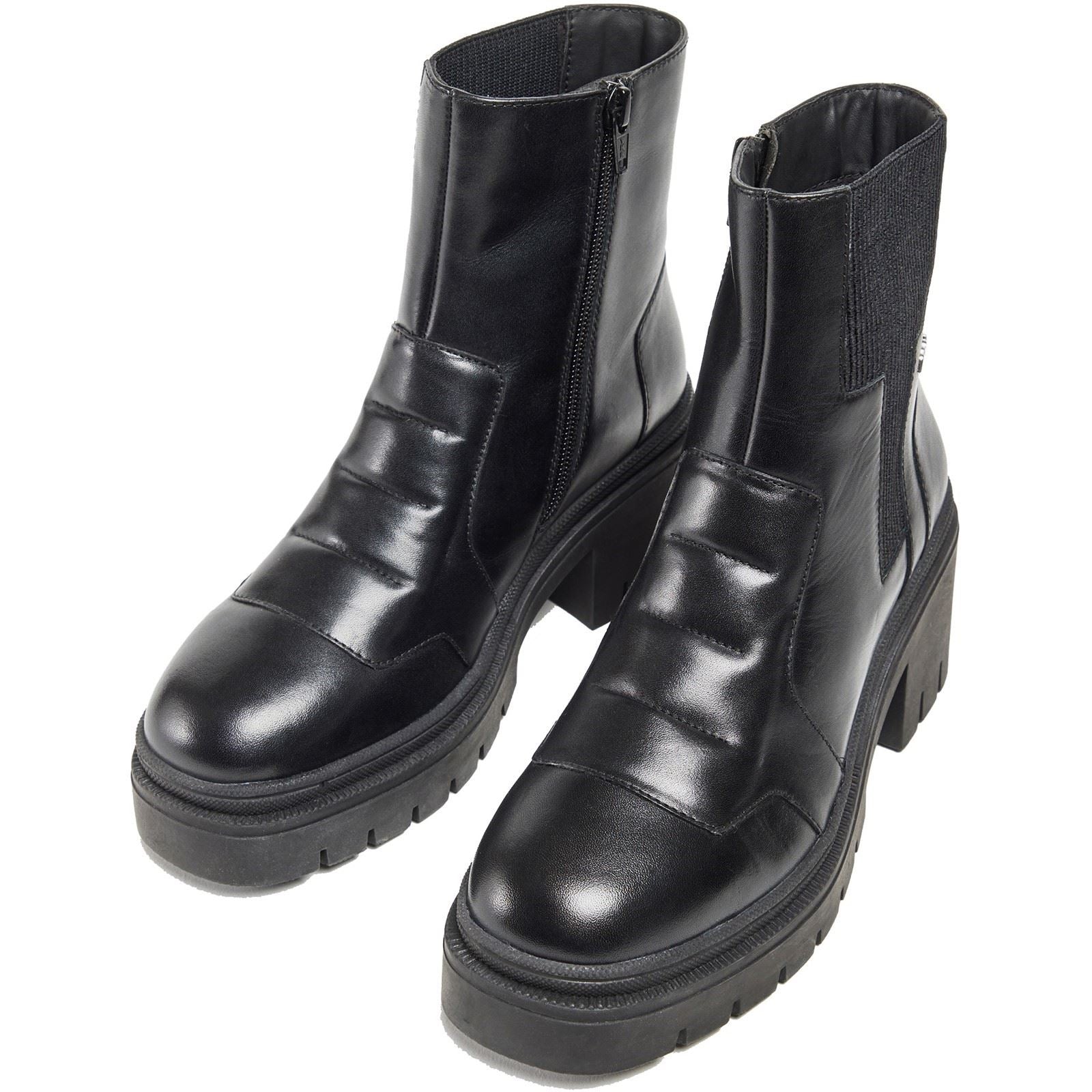 Pod Lillian Bottes En Cuir Noires Pour Femmes