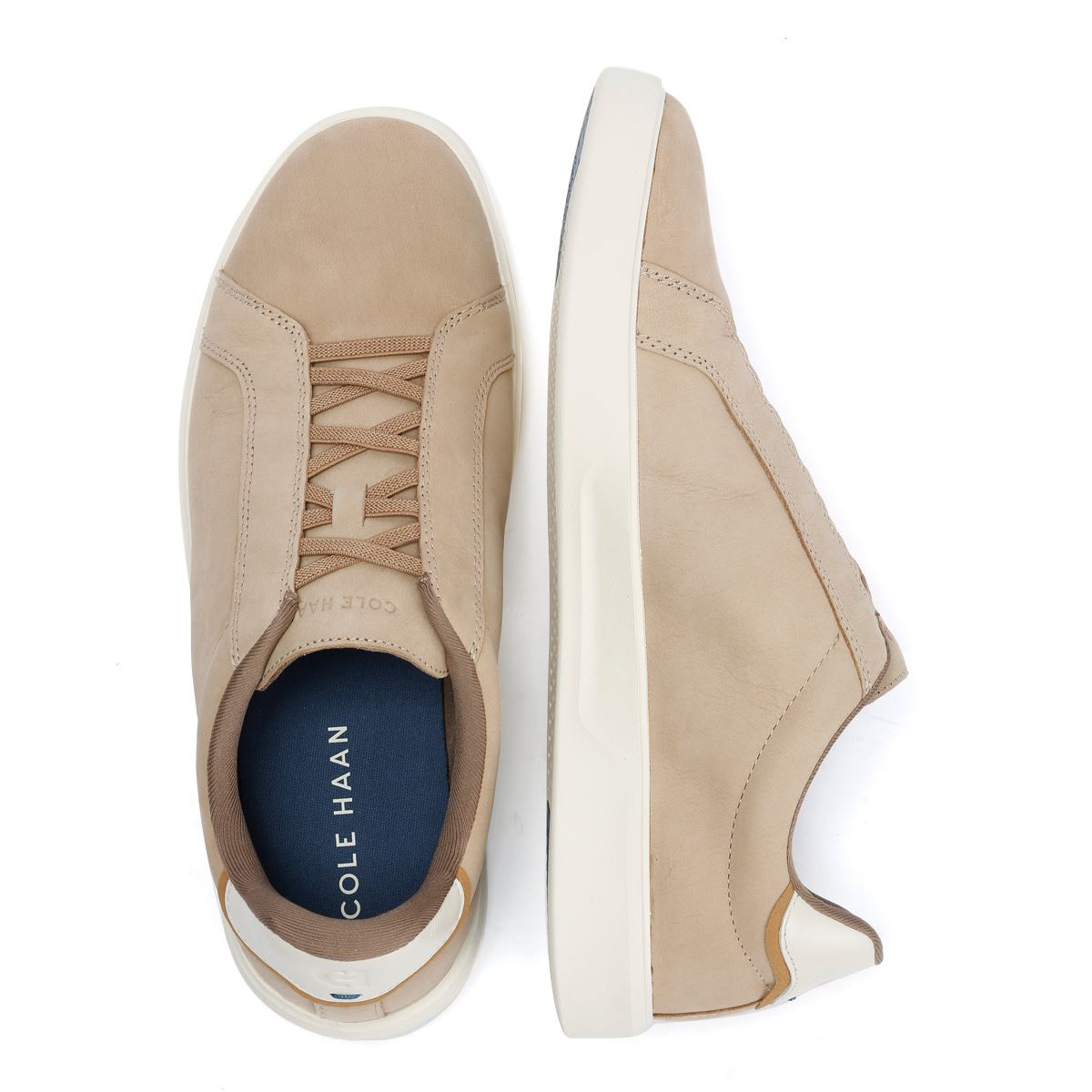 Cole Haan Grand Crosscourt Baskets Beige En Nubuck Pour Homme