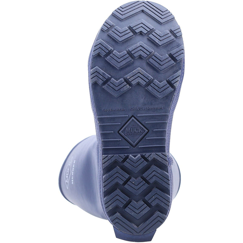 Muck Boots Mudder Tall Bottes En Caoutchouc Bleu Marine.