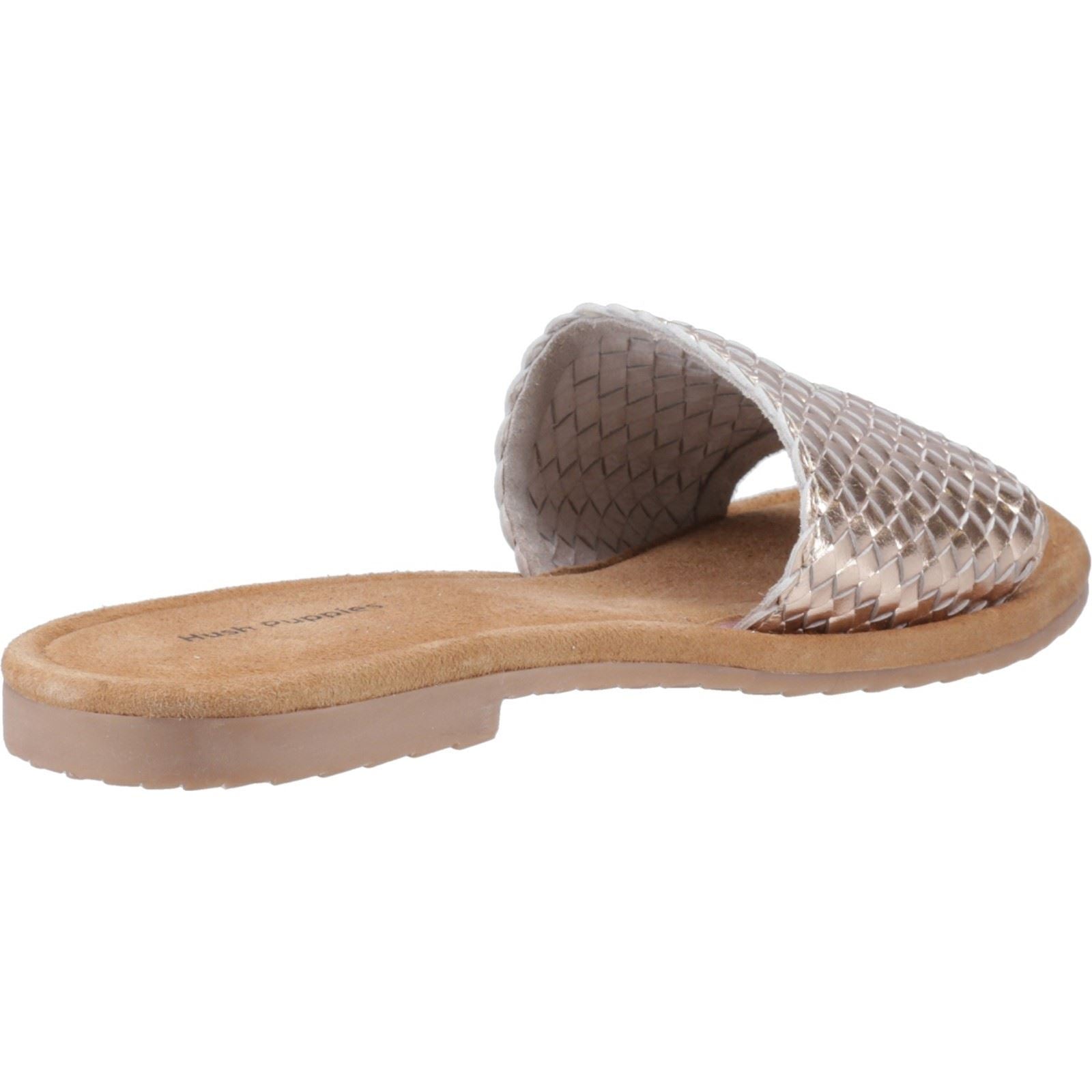 Hush Puppies Hetty Slide Sandales En Cuir Pour Femme Couleur Bronze