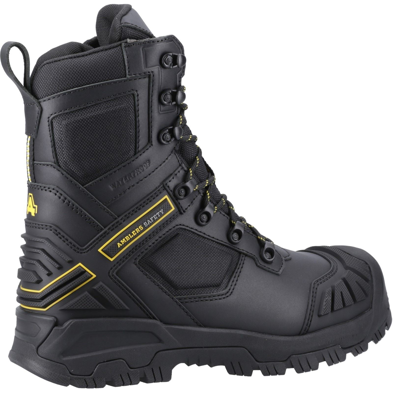 Amblers Safety Bottes De Sécurité Noires En Cuir Dynamite