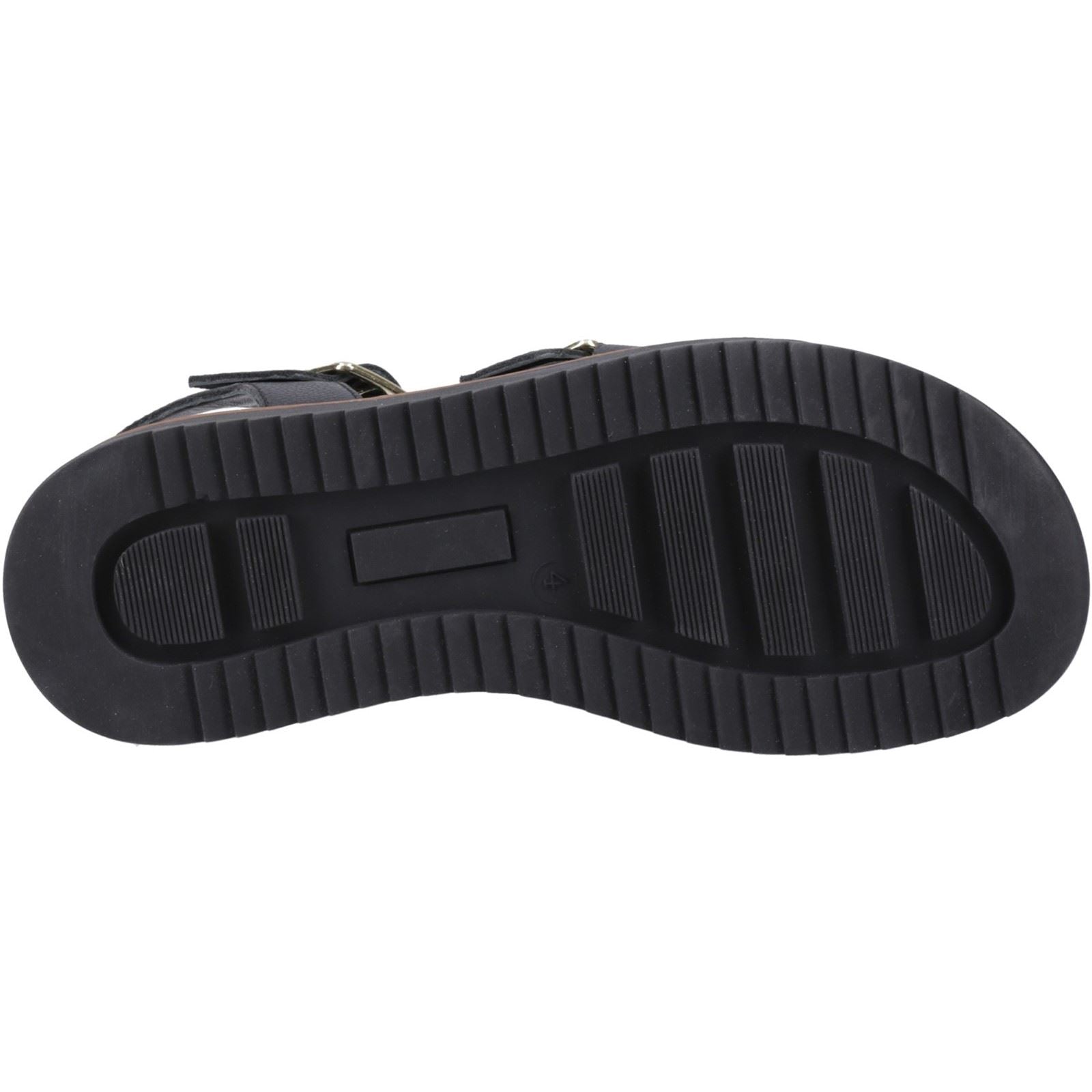 Hush Puppies Cady Sandales Noires Pour Femmes En Cuir