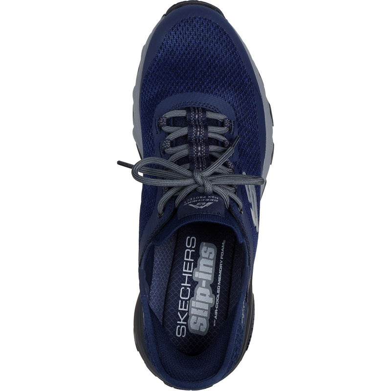 Skechers Max Protect Assembly Chaussures De Randonnée Bleu Marine Pour Homme