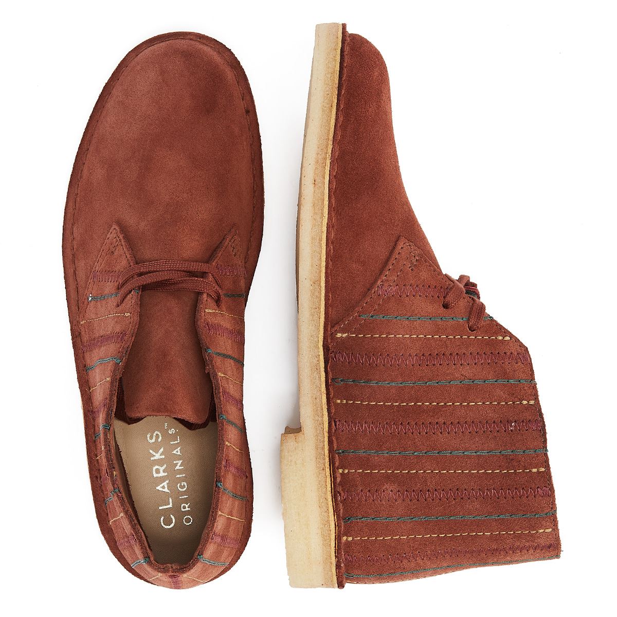 Clarks Originals Bottes Marron En Daim Desert Boot Originals Pour Hommes