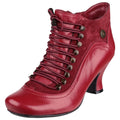 Hush Puppies Vivianna Bottes Rouges En Cuir Pour Femmes