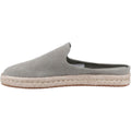 TOMS Santiago Mule Chaussons Gris En Cuir Pour Homme Au Vétiver