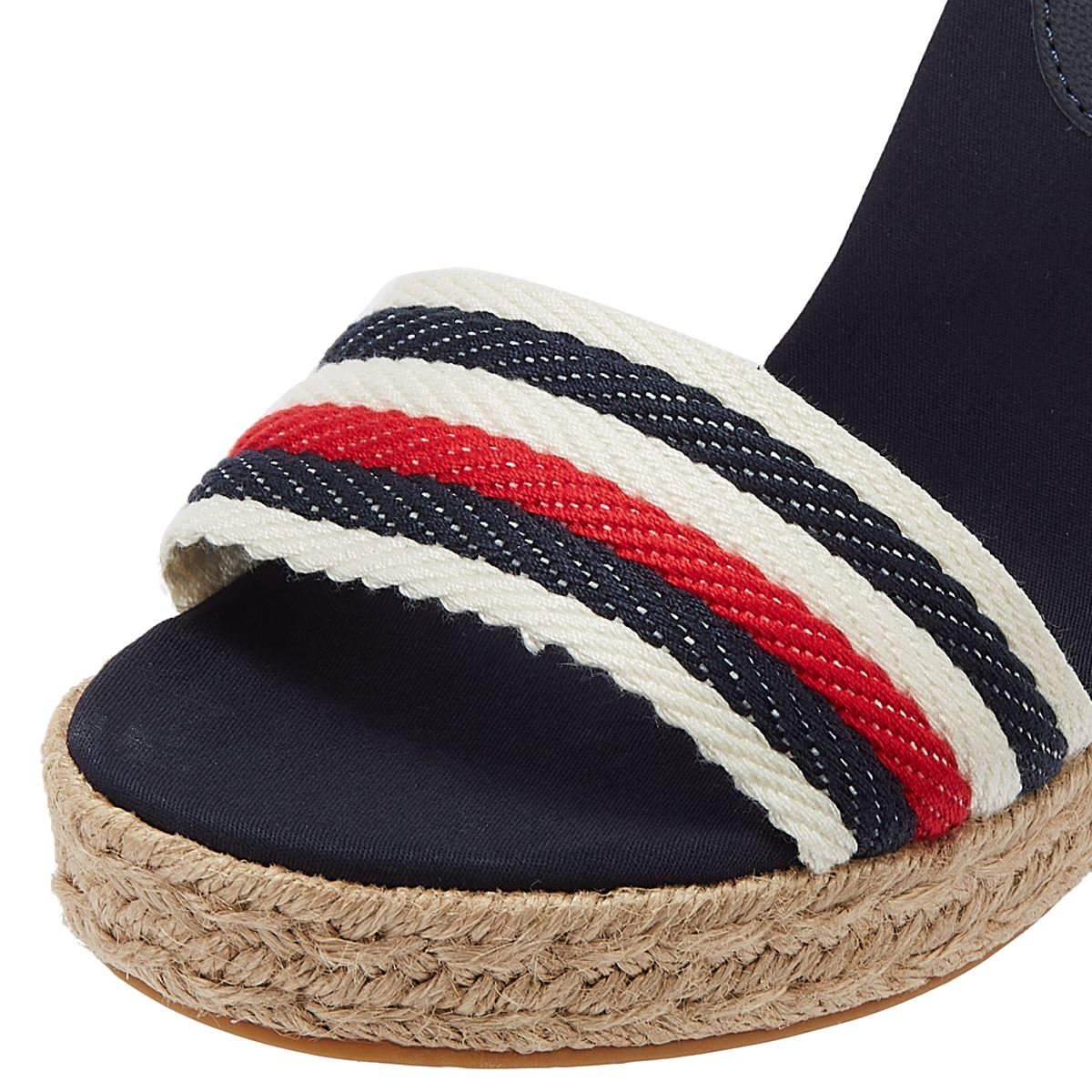 Tommy Hilfiger Corporate Wedge Sandales bleues pour femmes
