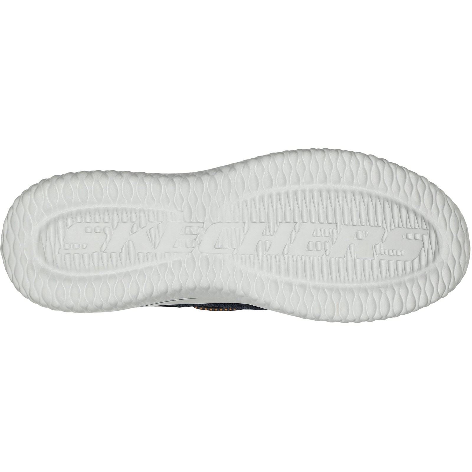 Skechers Delson 3.0 Roth Chaussures De Sport Pour Hommes En Toile Bleu Marine