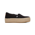 TOMS Valencia Espadrilles Noires Pour Femmes En 100% Coton