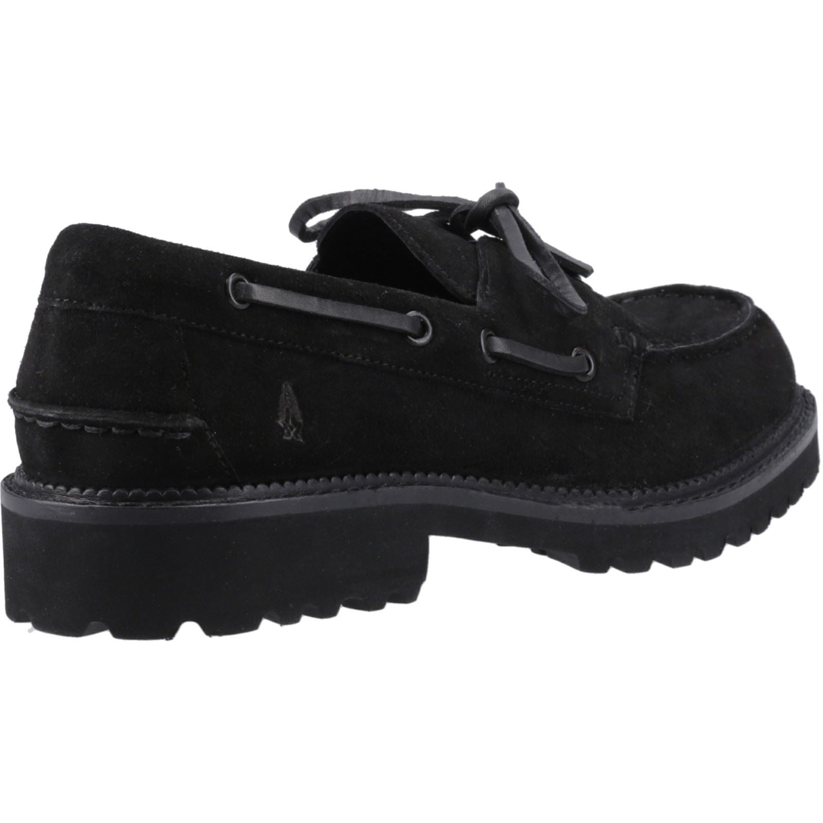 Hush Puppies Geri Femmes Suédoises Mocassins Noirs