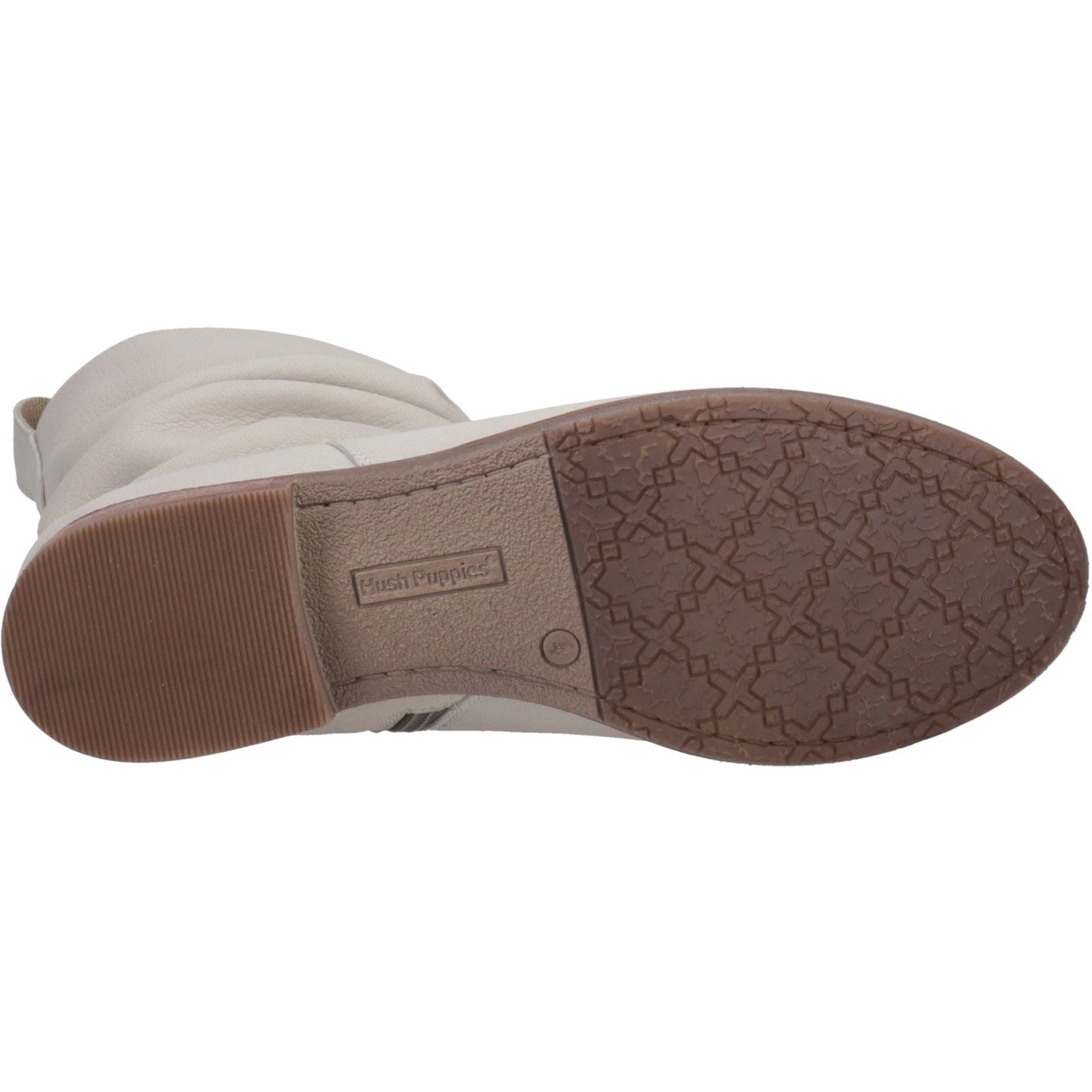Hush Puppies Emilia Bottes En Cuir Nude Pour Femme