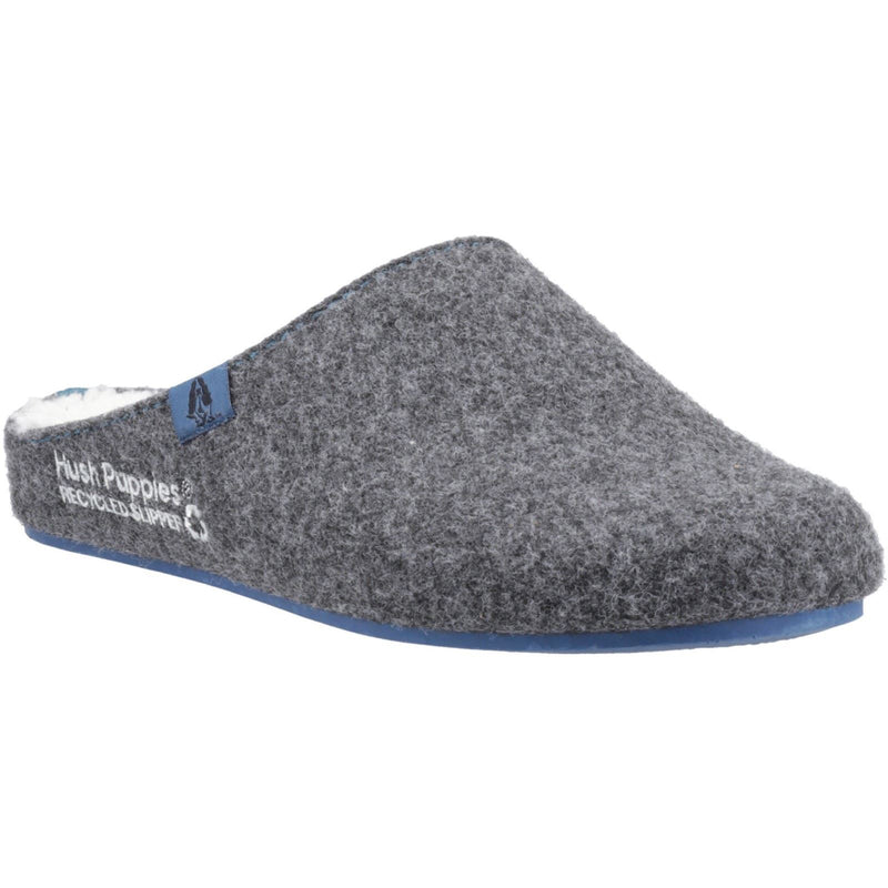Hush Puppies The Good Slipper 90% Recyclé Rpet Polyester Chaussons Hommes En Gris Foncé