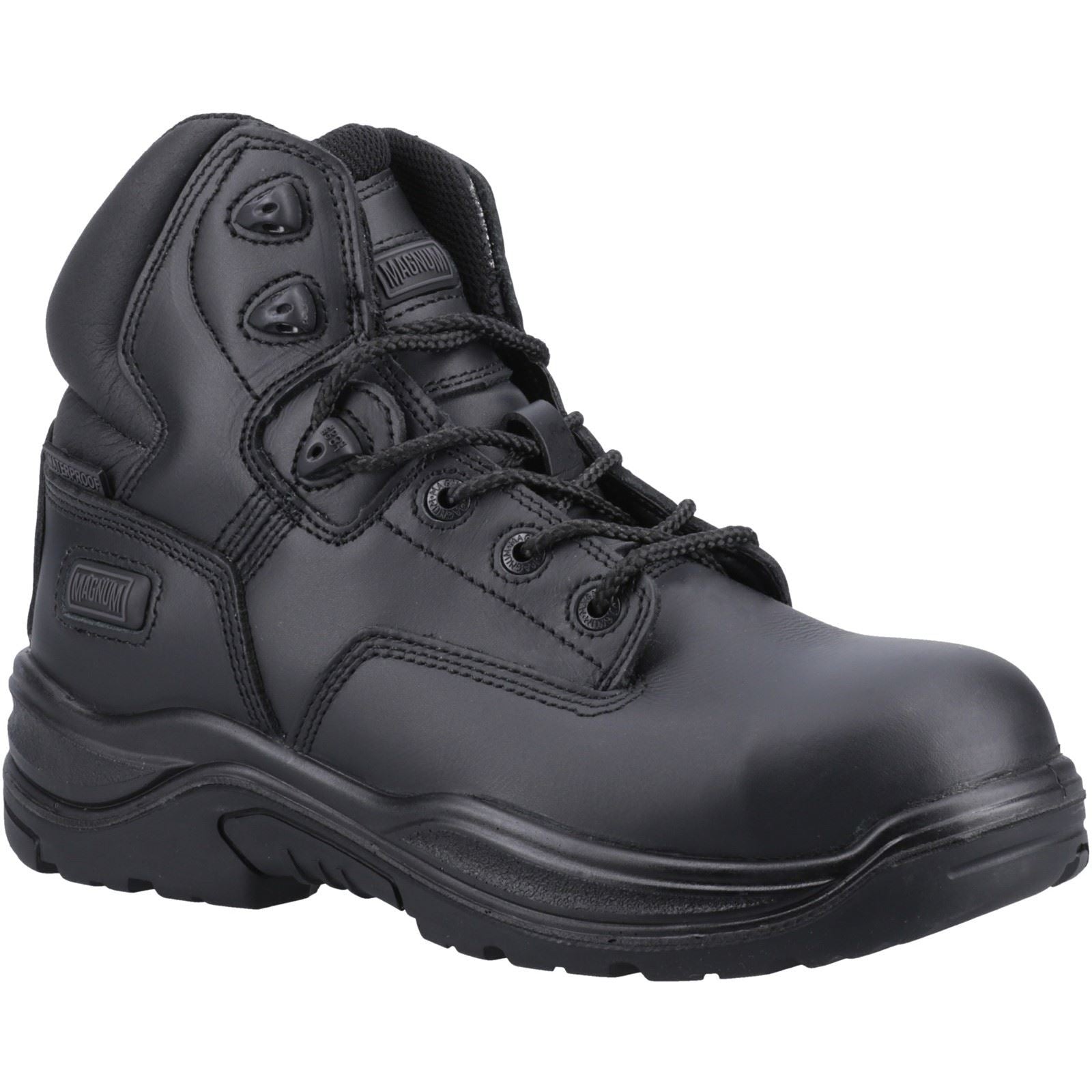 Magnum Bottes De Sécurité En Cuir Noir Responder