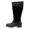 Barbour Oak Tall Bottes En Daim Noir Pour Femmes
