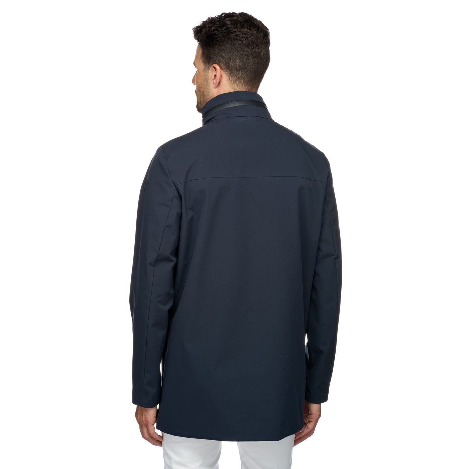 Geox M SPHERICA Manteau Droit Bleu Pour Homme