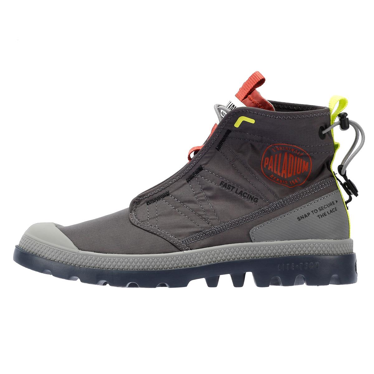 Palladium Pampa Travel Lite Bottes En Nylon Pour Homme, Couleur Asphalte