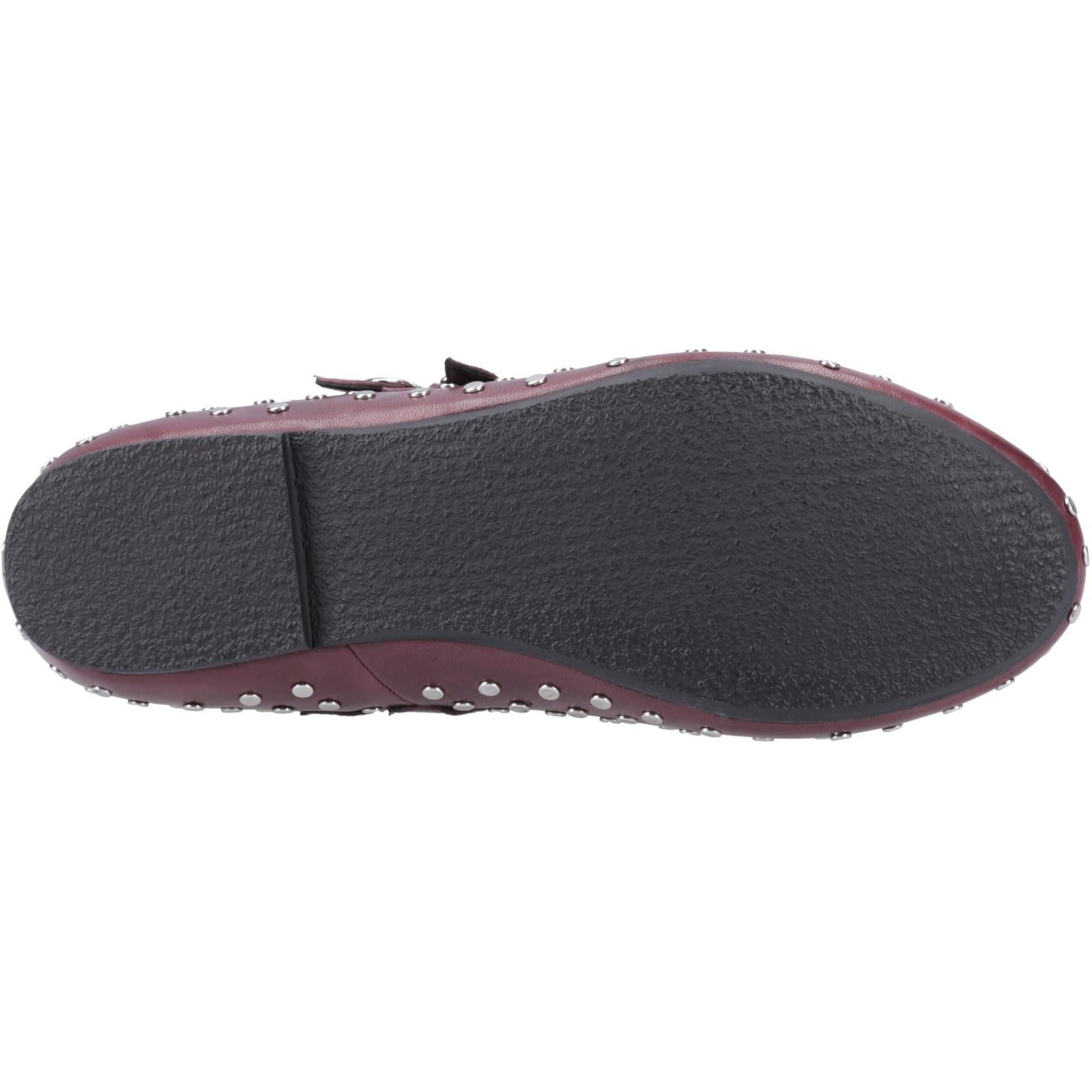 Hush Puppies Nixie Chaussures En Cuir Violet Pour Femme
