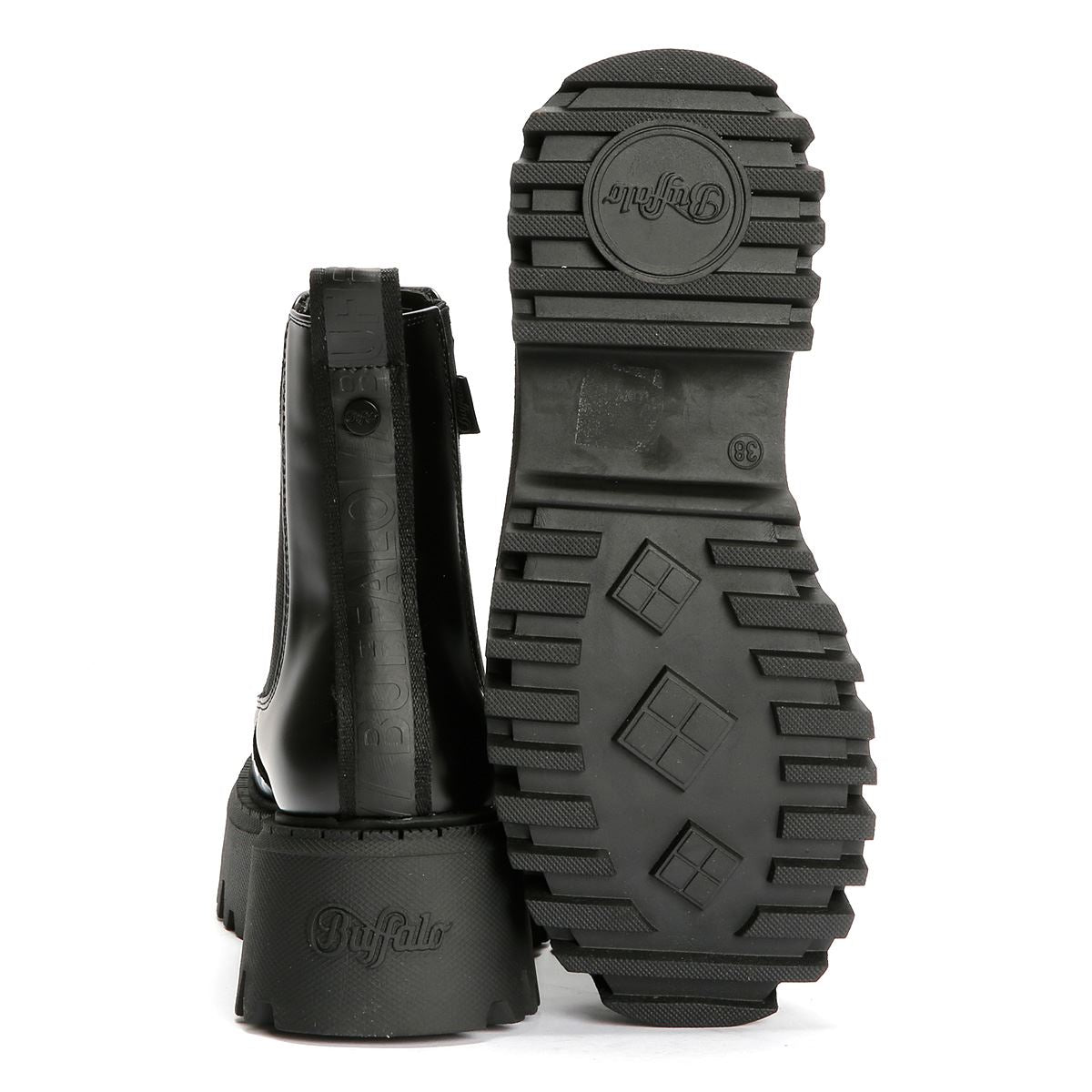 Buffalo Aspen Chelsea Bottes Noires Pour Femmes