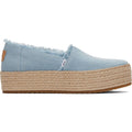 TOMS Valencia Espadrilles Bleu Pâle Femme 100% Coton