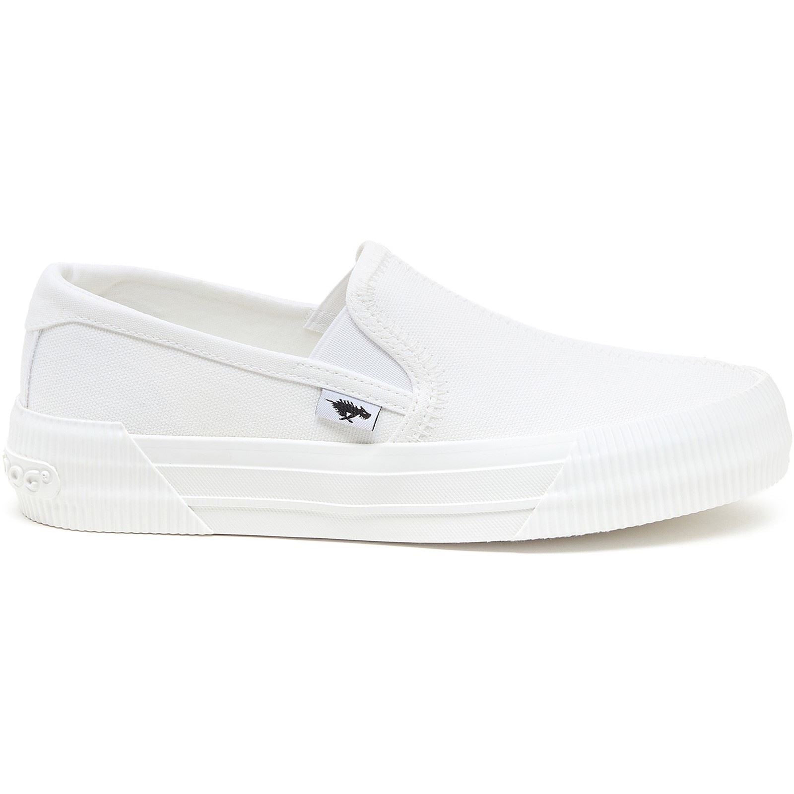Rocket Dog Cheeryful 12A Chaussures Blanches Pour Femmes En Toile