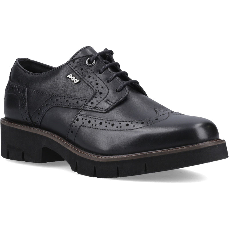 Pod Kacey Chaussures Brogues Noires Pour Femmes En Cuir