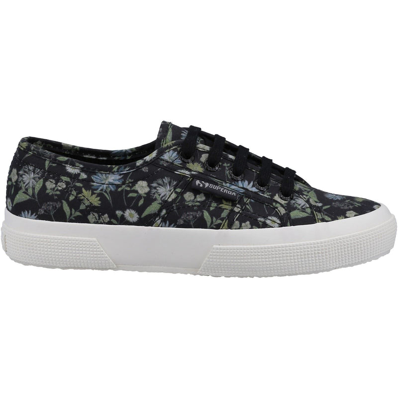 Superga 2750 Floral Print Baskets Pour Femmes En Coton Gris Foncé/À Motif Floral