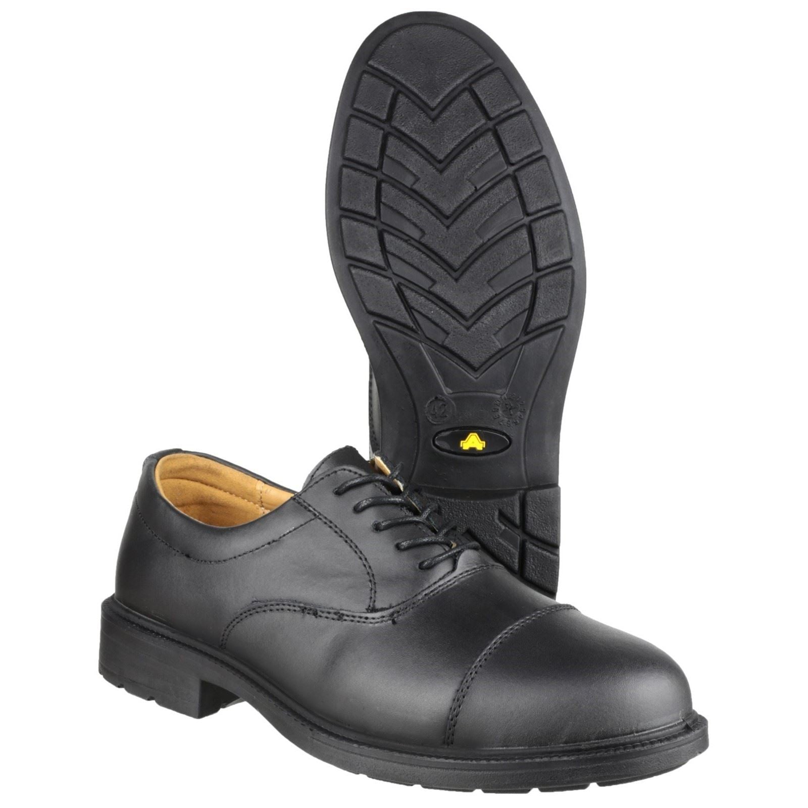 Amblers Safety Chaussures De Sécurité En Cuir Noir Fs43