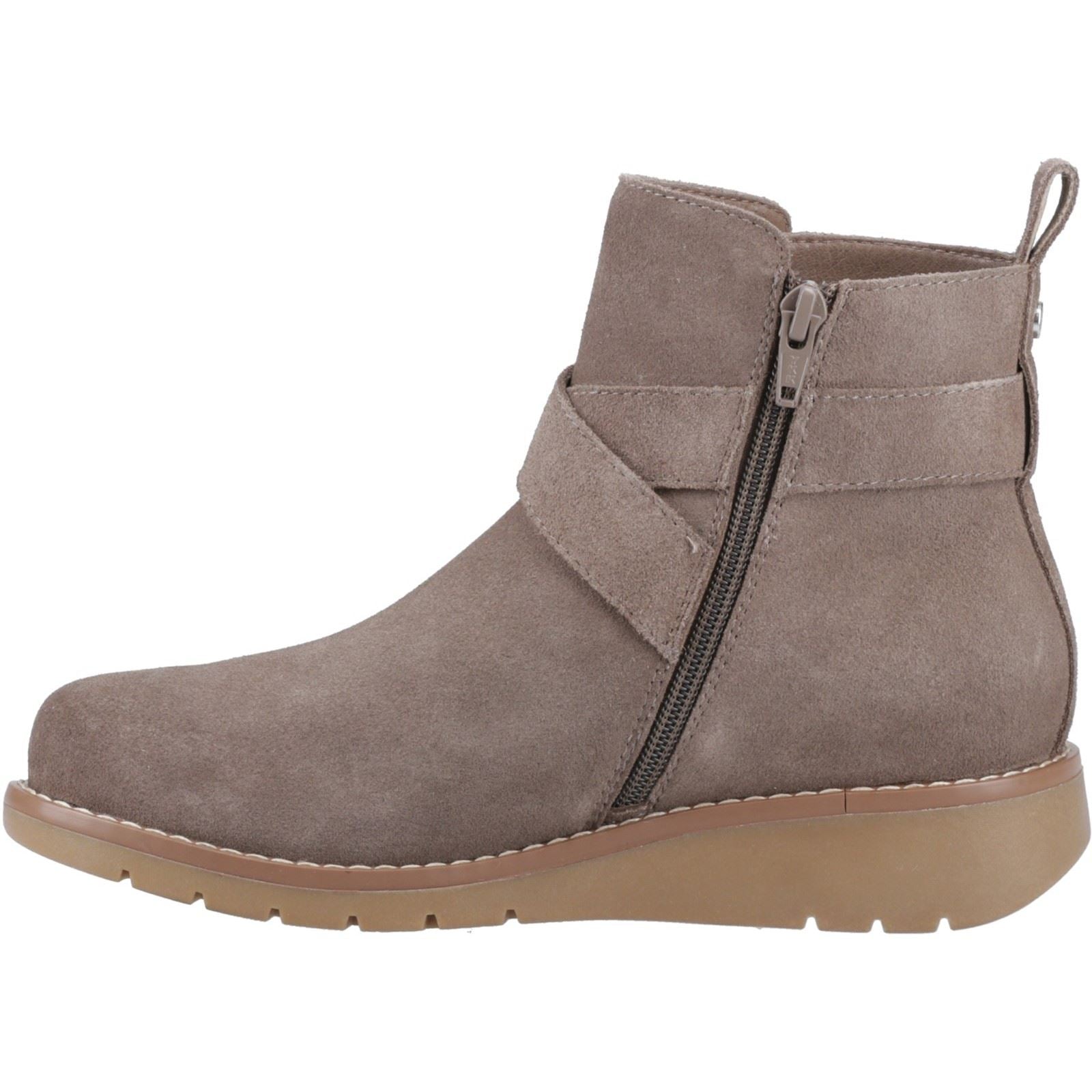 Hush Puppies Lyra Bottines De Cheville D'hiver Pour Femmes En Taupe Suédois