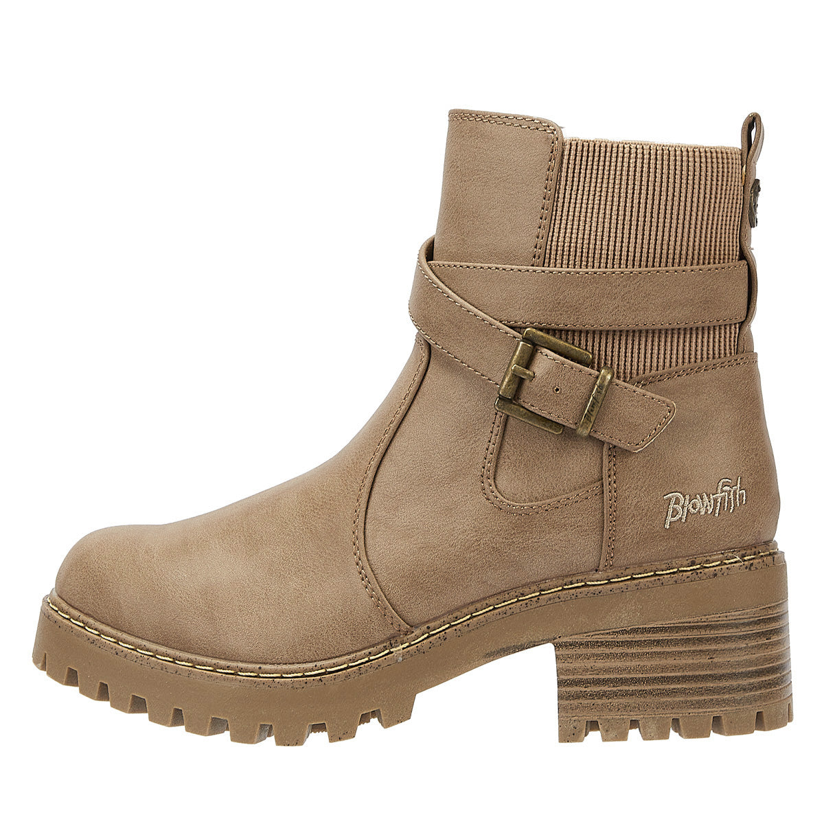 Blowfish Malibu Bottes En Cuir Marron Pour Femmes