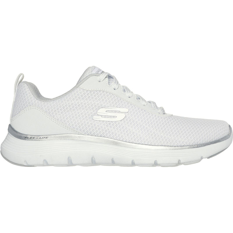 Skechers Flex Appeal 5.0 Uptake Chaussures De Sport Blanc/Argent Pour Femme