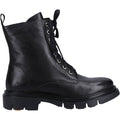 Hush Puppies Rhea Bottes Noires En Cuir Pour Femmes