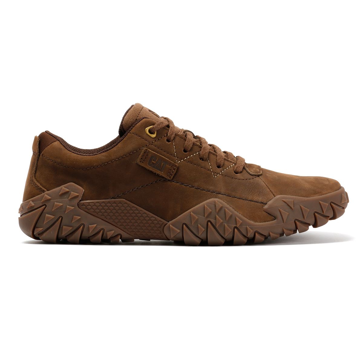 Caterpillar Gridlock Lo Tumbled Chaussures À Lacets En Nubuck Pour Hommes Marron