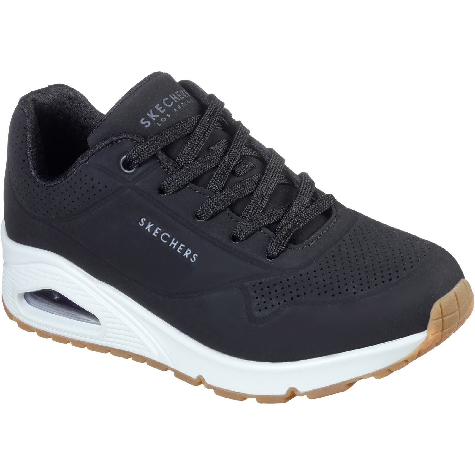 Skechers Uno Stand on Air Baskets Noires Pour Femmes En Matière Synthétique
