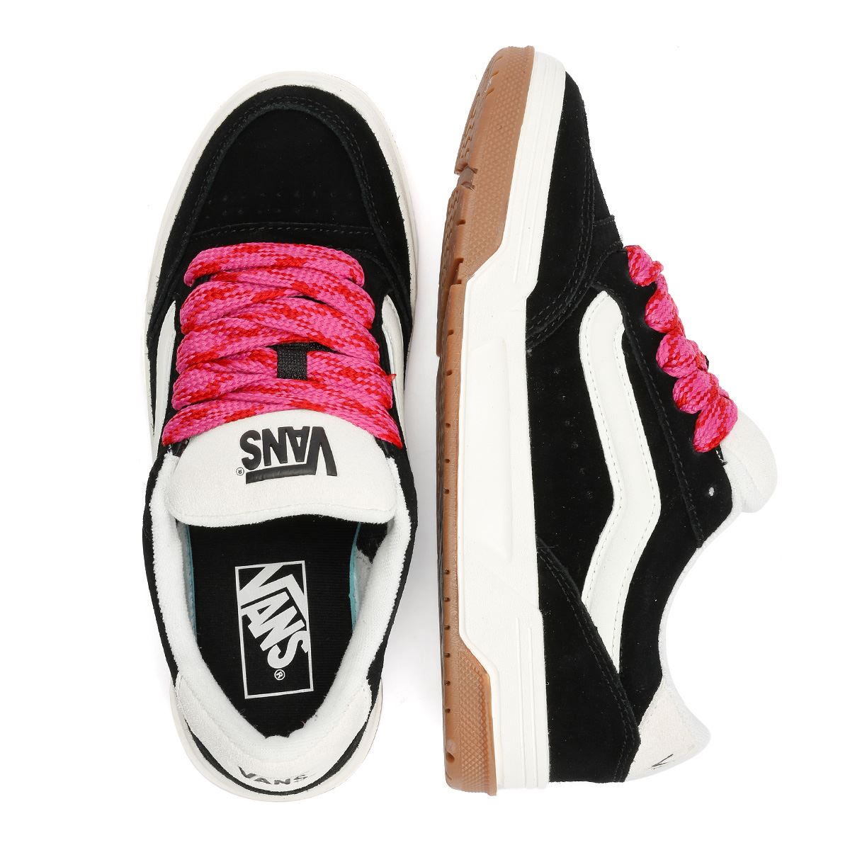 Vans Hylane Oversized Lace Baskets Noires Pour Femmes